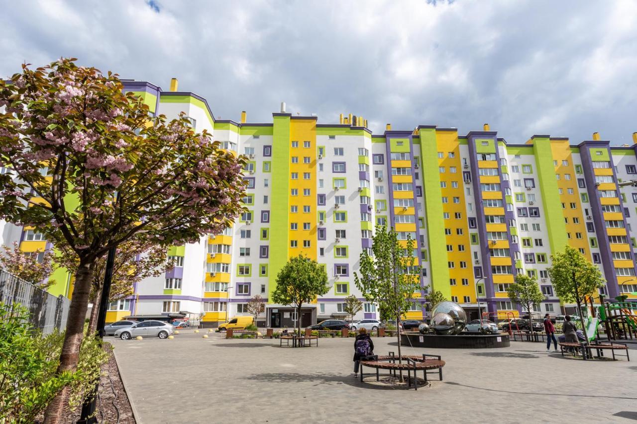0157 Сучасні Нові Апартаменти Жк Щасливий Kiev Exteriör bild